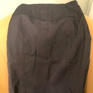 Professional Pinstripe Pencil Skirt
